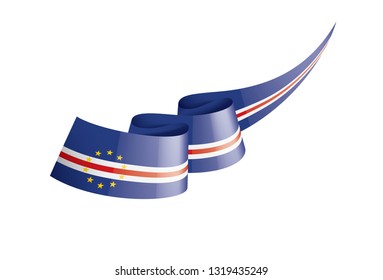 Cape Verde flag, vector illustration on a white background