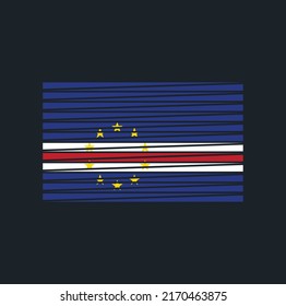 Cape Verde Flag Vector. National Flag