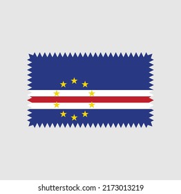 Cape Verde Flag Vector. National Flag