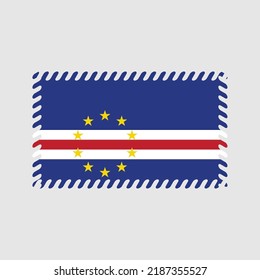 Cape Verde Flag Vector. National Flag