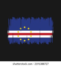 Cape Verde Flag Vector. National Flag