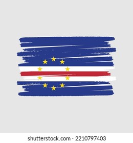 Cape Verde Flag Vector. National Flag