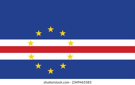 Cape Verde flag wave. Cape Verde flag. Flag of Cape Verde flag