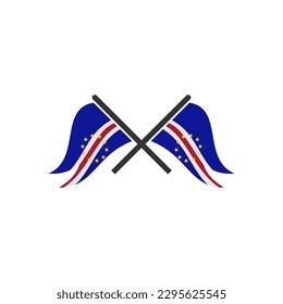 Cape verde flags icon set, Cape verde independence day icon set vector sign symbol