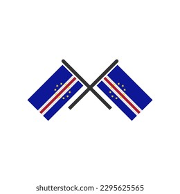 Cape verde flags icon set, Cape verde independence day icon set vector sign symbol