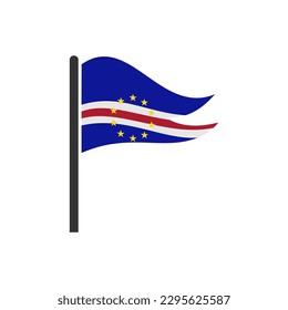 Cape verde flags icon set, Cape verde independence day icon set vector sign symbol