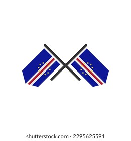 Cape verde flags icon set, Cape verde independence day icon set vector sign symbol