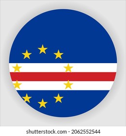 Cape Verde Flat Rounded Country Flag Icon