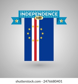 Cape Verde Independence Day Flag Banner