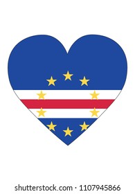 Cape Verde Love Flag