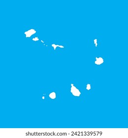 Cape verde map icon vector illustration symbol background