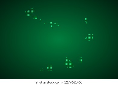 Cape Verde map, internet line, connected points. Cape Verde map with dot .Vector illustration Eps 10.