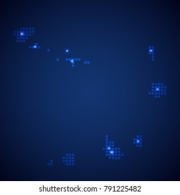 Cape Verde map page symbol for your web site design Cape Verde map logo, app, UI. Wire frame 3D mesh polygonal network line, design sphere, dot and structure. Cape Verde map.vector illustration eps 10