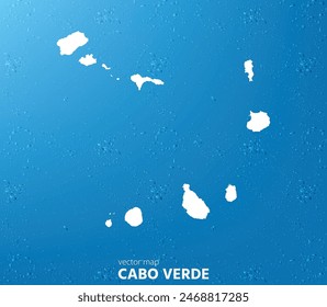 Cape Verde map. Vector map for any needs.