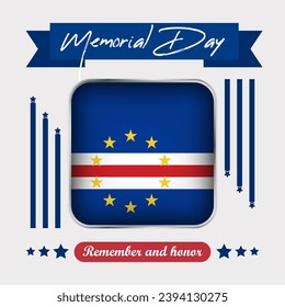 Cape Verde Memorial Day Vector Illustration