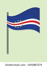 Cape Verde national flag simple vector design