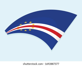 Cape Verde national flag simple vector design