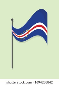 Cape Verde national flag simple vector design