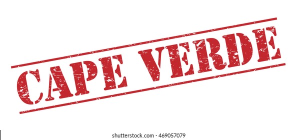 cape verde vector stamp on white background