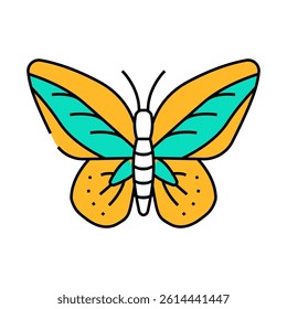 cape york birdwing insect line icon vector. cape york birdwing insect sign. isolated symbol illustration