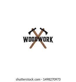 Capenter industry logo design - carpentry plane axe
