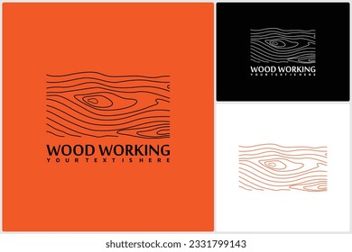 Capenter Industry Logo Design, Wood Log, Timber Plank Wood, Woodwork Handyman, Wood House Builder Simple Minimalist Icon