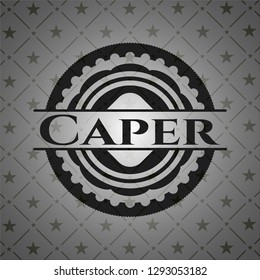 Caper dark icon or emblem