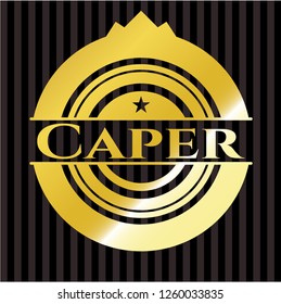 Caper golden emblem