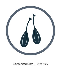 Capers simple icon on the background