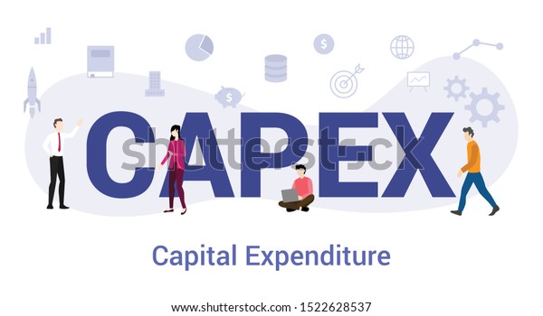 Capex Capital Expenditure Concept Big Word Stock Vector (Royalty Free ...