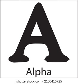 Capital Alpha Greek Alphabet Has Been Stock Vector (Royalty Free ...