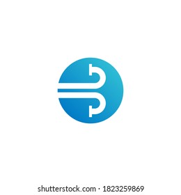 capital b letter logo for pipe and supply company