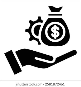 Capital Budgeting Icon Element For Design