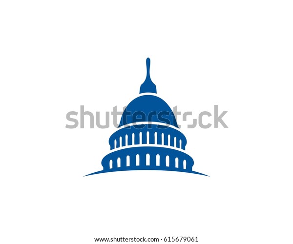 Capital Building Stock Vector (Royalty Free) 615679061