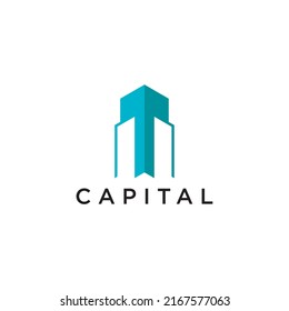 Capital Building Logo Deign Vector