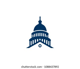 Capital building silhouette