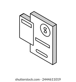 capital calculating isometric icon vector. capital calculating sign. isolated symbol illustration