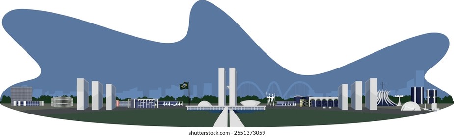 Brasília - a capital do Brasil - conhecida por sua arquitetura modernista e planejamento urbano único