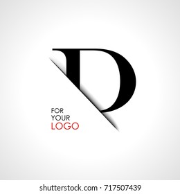 Capital d letter is inserted in the paper slot. To create logos, emblems, monograms