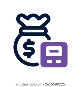 capital dual tone icon. Sleek and modern vector icon for websites, mobile apps, marketing materials, and corporate design. Fully scalable and ready to use.