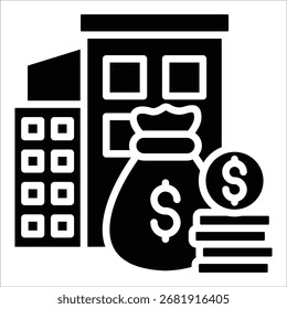 Investitionsausgaben-Symbolelement für Design