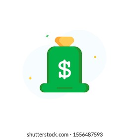 Capital flat icon. Ready to use for website mobile app presentation and any other projects. Suitable for any user interface and user experience