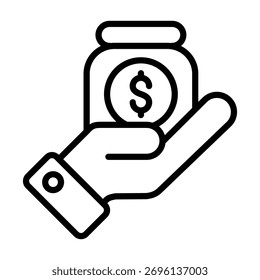 Capital Fund Icon Element For Design And Vector