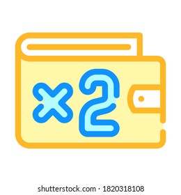 capital gain color icon vector. capital gain sign. isolated symbol illustration