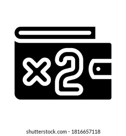 capital gain glyph icon vector. capital gain sign. isolated contour symbol black illustration
