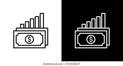capital gain icon logo element. Vector illustration. EPS10