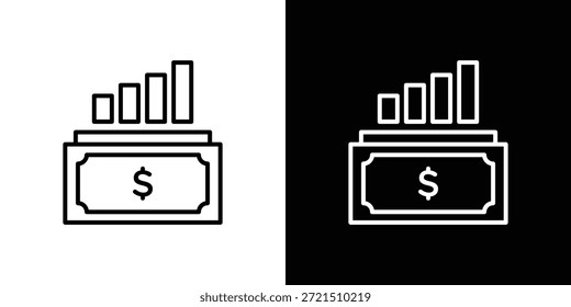 capital gain icon logo element. Vector illustration. EPS10