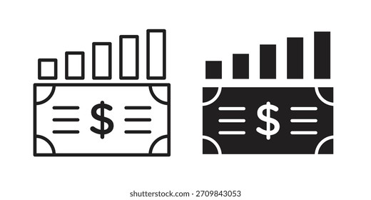 capital gain icon vector illustration. Flat design. Graphic design vector symbols.