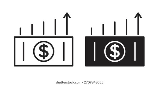 capital gain icon vector illustration. Flat design. Graphic design vector symbols.