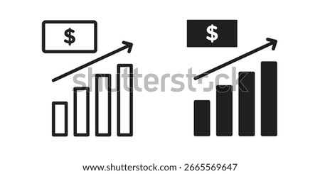 capital gain icon. Vector Illustration. Isolated vector Illustration. EPS Illustration.